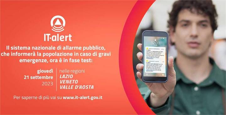  IT-ALERT: UN NUOVO SISTEMA DI ALLARME PER TUTTI I CITTADINI